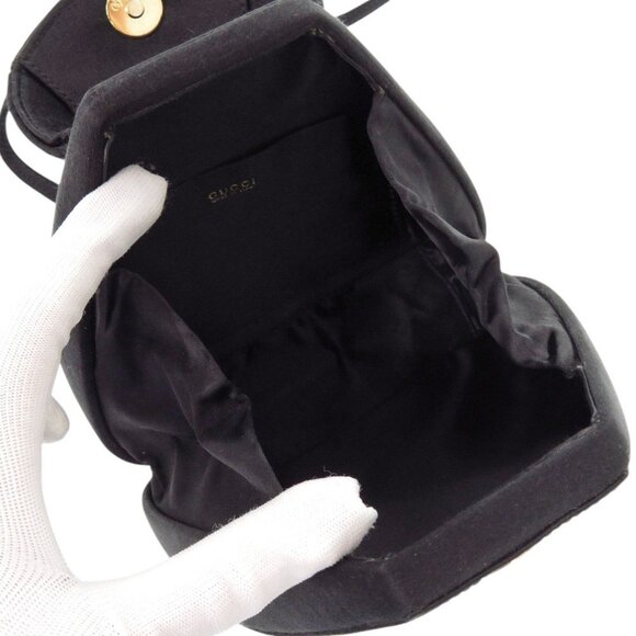 GUCCI Authentic Black Horsebit Backpack